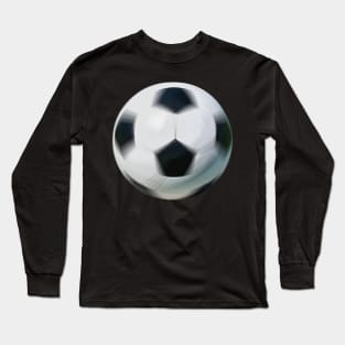 spinning soccer ball green Long Sleeve T-Shirt